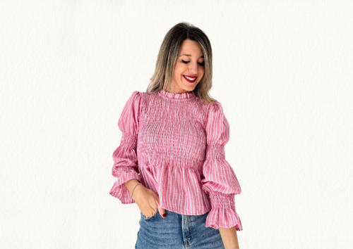 Blusa nido rosa